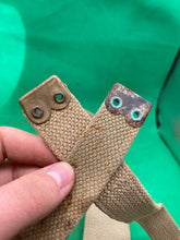 Load image into Gallery viewer, Original WW2 Pattern British Army L Straps Pair - 37 Pattern Webbing Haversack - The Militaria Shop