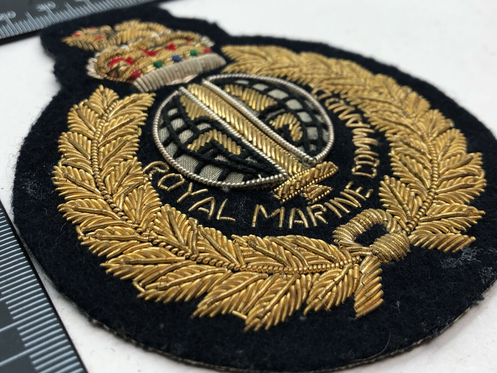 British Army Bullion Embroidered Blazer Badge - Royal Marine Commando - The Militaria Shop