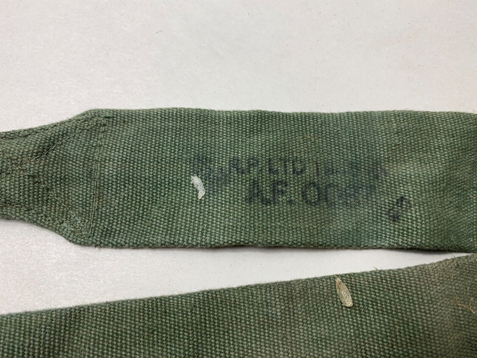 Original WW2 British Army 44 Pattern Equipment Strap - 1945 Dated - The Militaria Shop