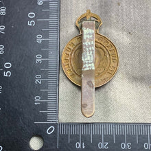 Load image into Gallery viewer, Original WW2 7th Queen's Own Hussars British Army Cap Badge - The Militaria Shop