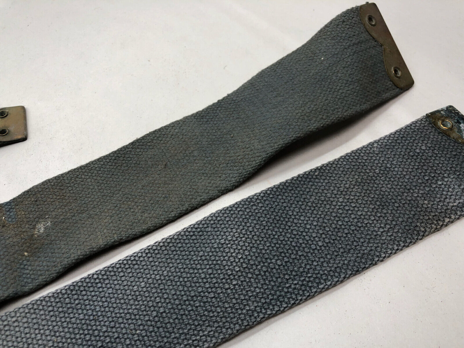 Original WW2 British Royal Air Force Blue 37 Pattern L Strap Set - The Militaria Shop