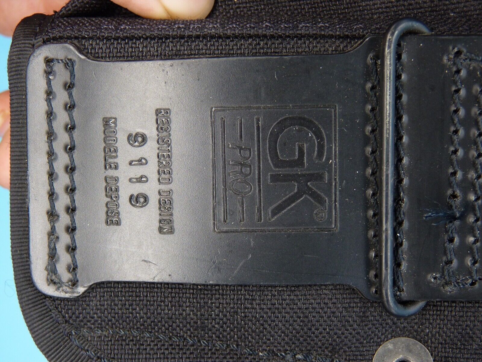 Black Fabric Tactical Belt Mounted Pistol Holster - GK Pro - The Militaria Shop