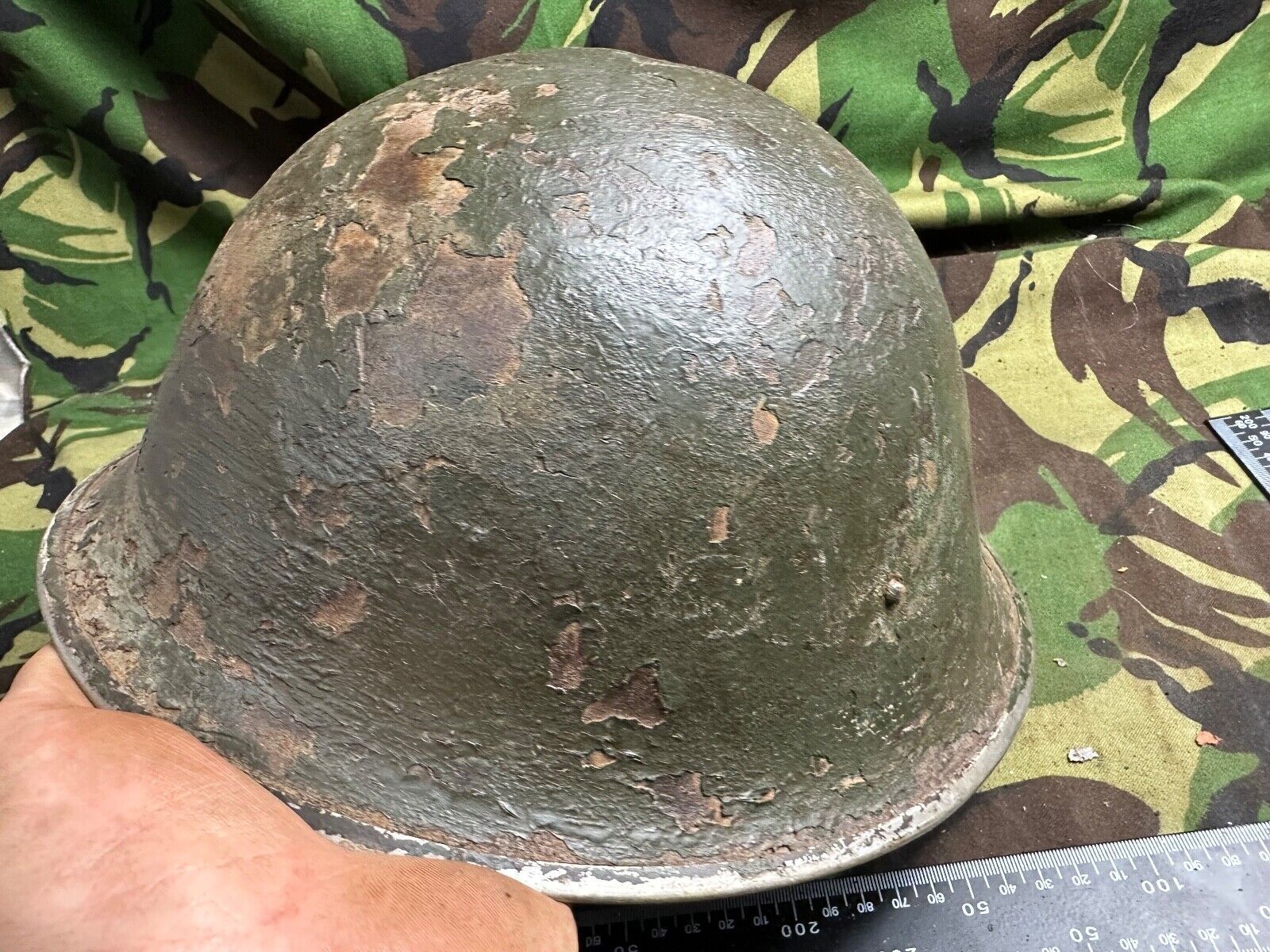 British / Canadian Army Mark 3 Turtle Helmet - Original WW2 Combat Helmet - The Militaria Shop
