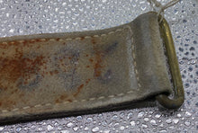 Load image into Gallery viewer, Victorian British Army Buff Household Cavalry Leather Strap with Brass Fittings - The Militaria Shop