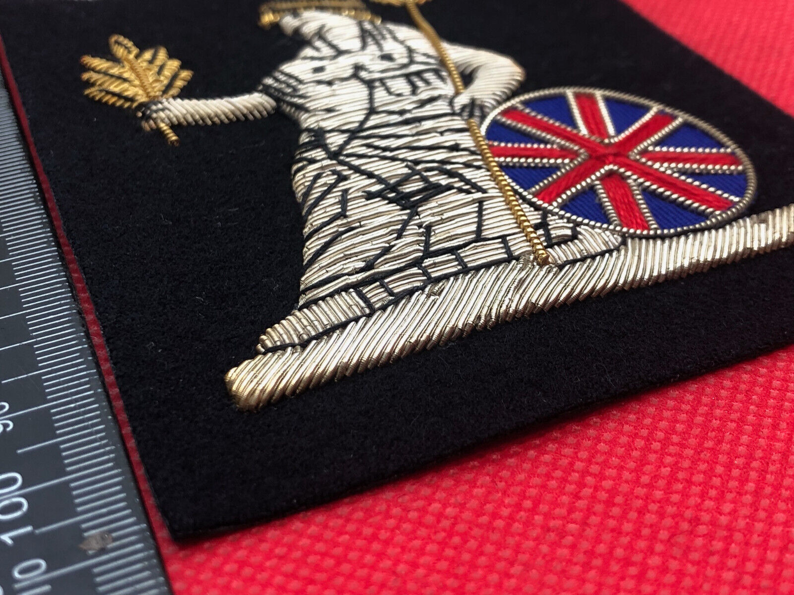 British Army Bullion Embroidered Blazer Badge - Norfolk Regiment - The Militaria Shop