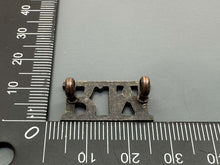 Load image into Gallery viewer, Original WW2 British Navy Royal Marines Brass Shoulder Title - The Militaria Shop