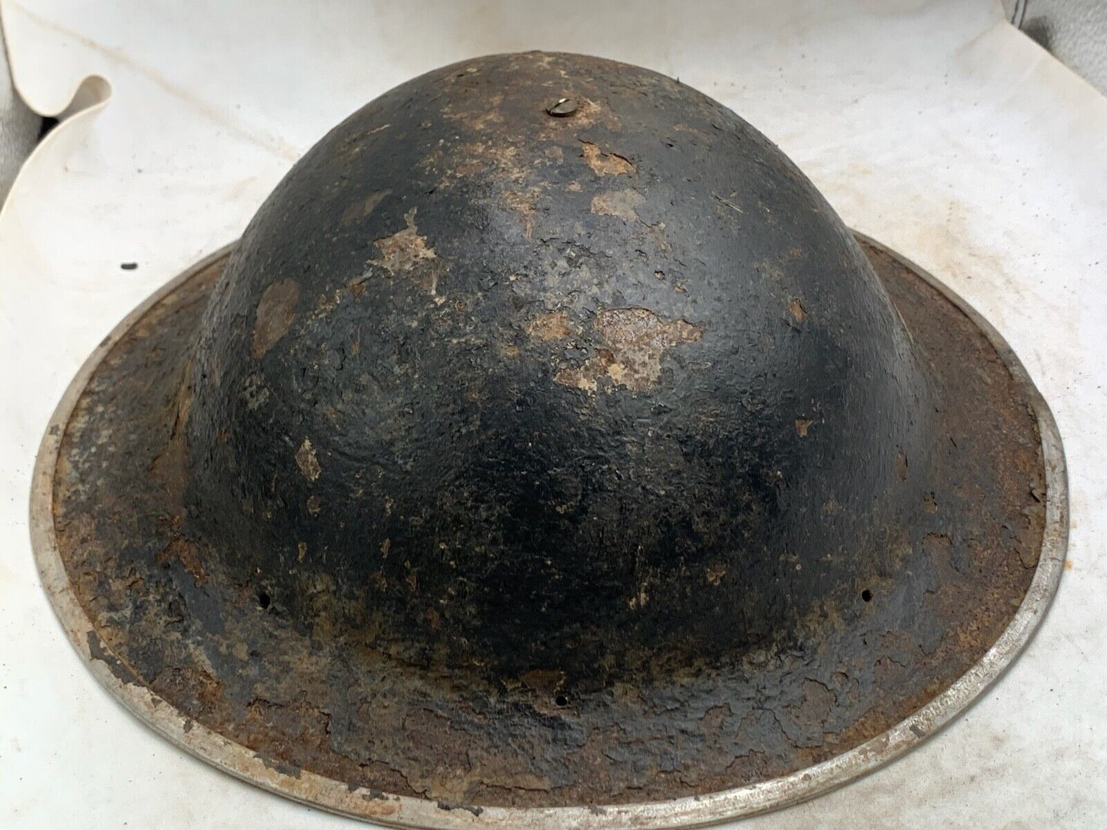 Original WW2 Combat Helmet - British / South African Army Mk2 Brodie Helmet - The Militaria Shop
