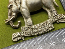 Load image into Gallery viewer, British Army 19th Alexandra P.W. Hussars ORIGINAL Cap Badge - The Militaria Shop