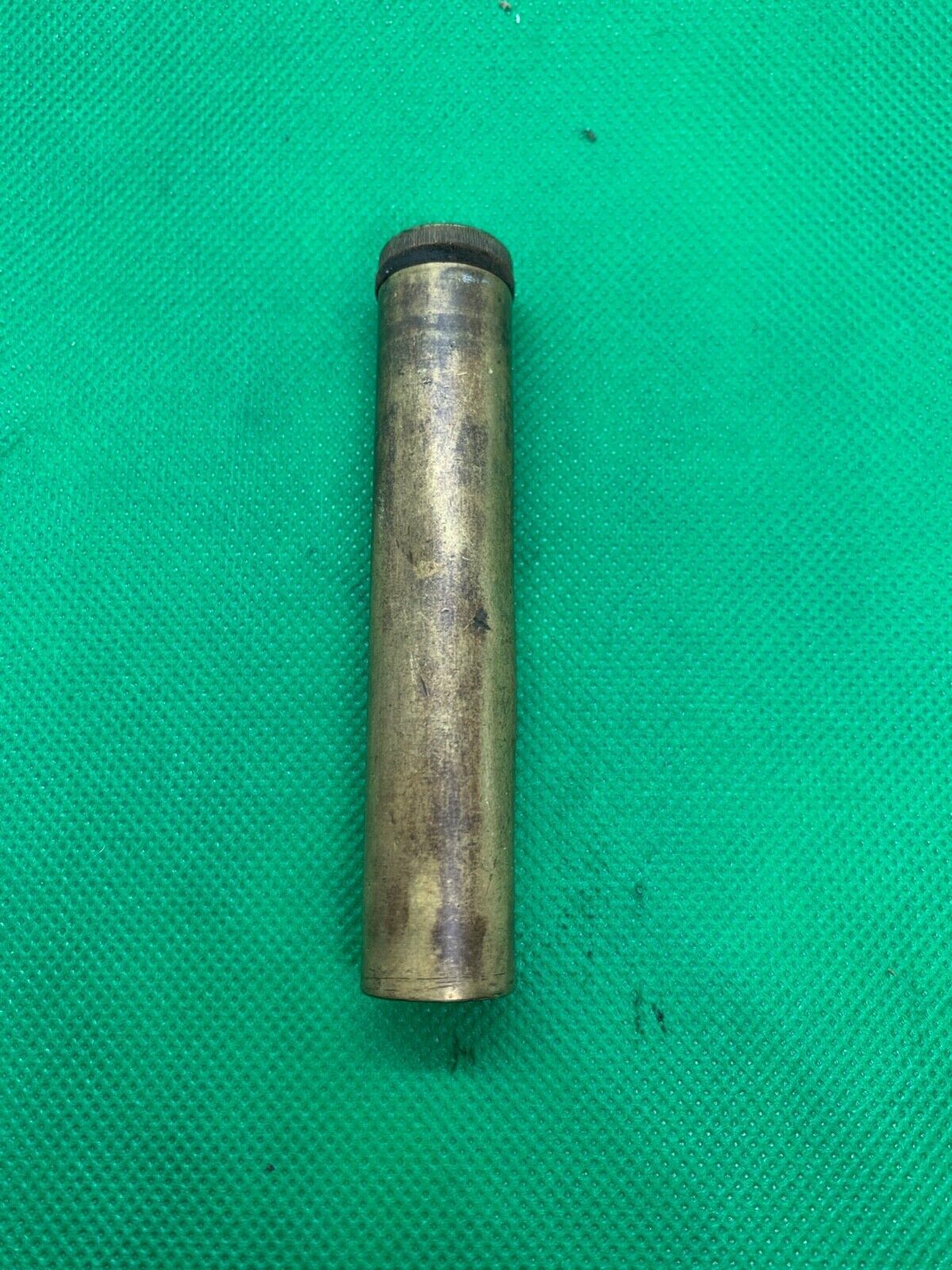 Original WW1 / WW2 British Army SMLE Lee Enfield Rifle Brass Oil Bottle - The Militaria Shop