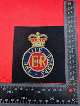 Load image into Gallery viewer, British Army Bullion Embroidered Blazer Badge - The Life Guards - Queen's C - The Militaria Shop