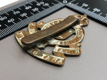 Load image into Gallery viewer, Original British Army WW2 RAOC Royal Army Ordnance Corps Cap Badge - The Militaria Shop