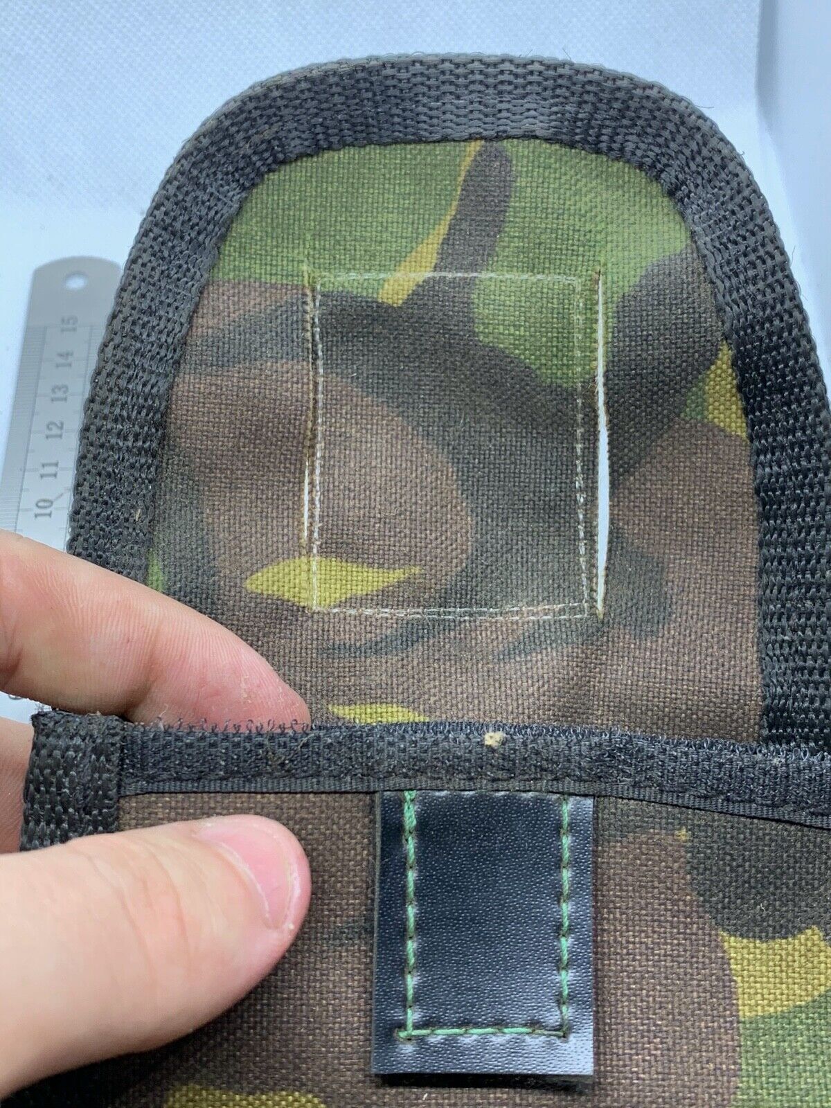 Camouflaged Fabric Canvas Pistol/Shotgun Ammunition Pouch - The Militaria Shop