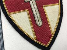 Load image into Gallery viewer, British Army Bullion Embroidered Blazer Badge - 1st Army Group - The Militaria Shop