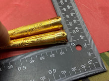 Charger l'image dans la galerie, Original Army Officers Dress Uniform Aguilette Tips - Gilt Washed & Unused P - The Militaria Shop