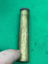 Load image into Gallery viewer, Original WW1 / WW2 British Army SMLE Lee Enfield Rifle Brass Oil Bottle - The Militaria Shop