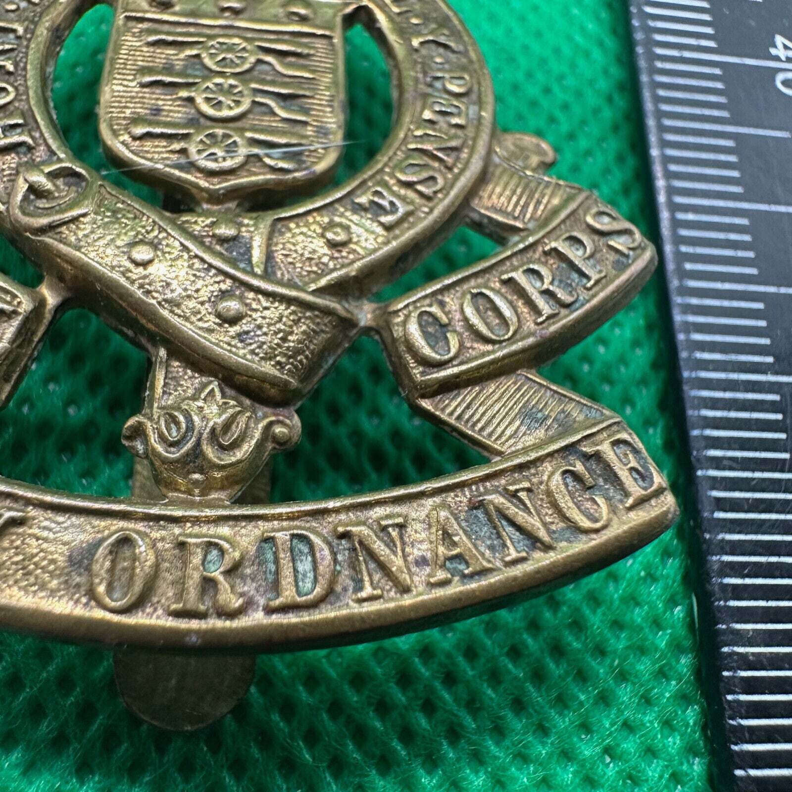 Original WW2 British Army Royal Army Ordnance Corps Cap Badge - The Militaria Shop