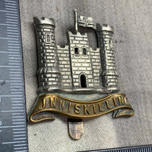 Load image into Gallery viewer, Original WW1 British Army Cap Badge - 6th (Inniskilling) Dragoons - The Militaria Shop