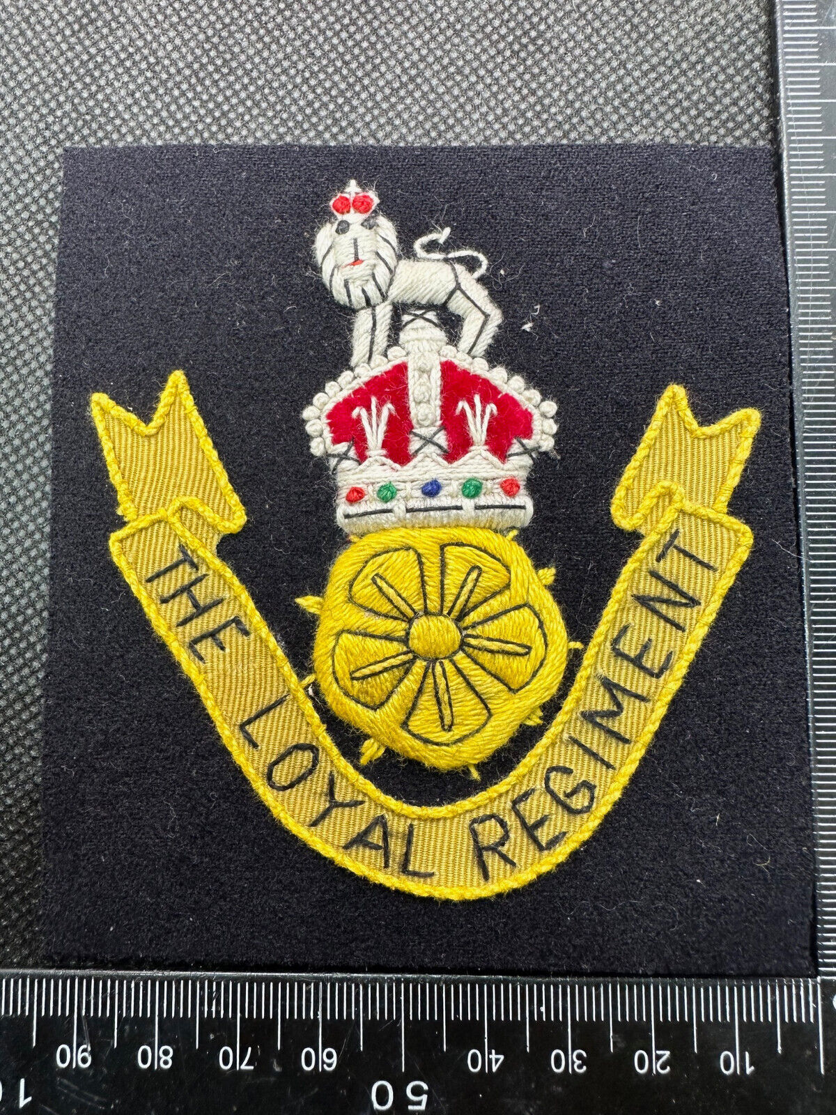 British Army Embroidered Blazer Badge - The Loyal Regiment - The Militaria Shop
