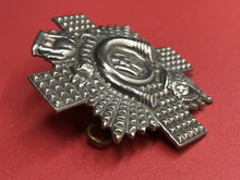 Load image into Gallery viewer, Original WW2 British Army Kings Crown Cap Badge - Highland Light Infantry - The Militaria Shop