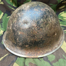 Load image into Gallery viewer, Original WW2 British / Canadian Army Mk3 Turtle Helmet - The Militaria Shop