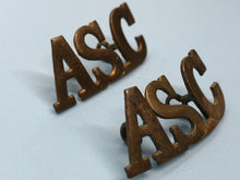 Load image into Gallery viewer, Original WW1 British Army Service Corps (A.S.C.) Shoulder Titles - The Militaria Shop
