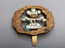 Load image into Gallery viewer, Original British Army WW2 South Lancashire Regiment Cap Badge - The Militaria Shop