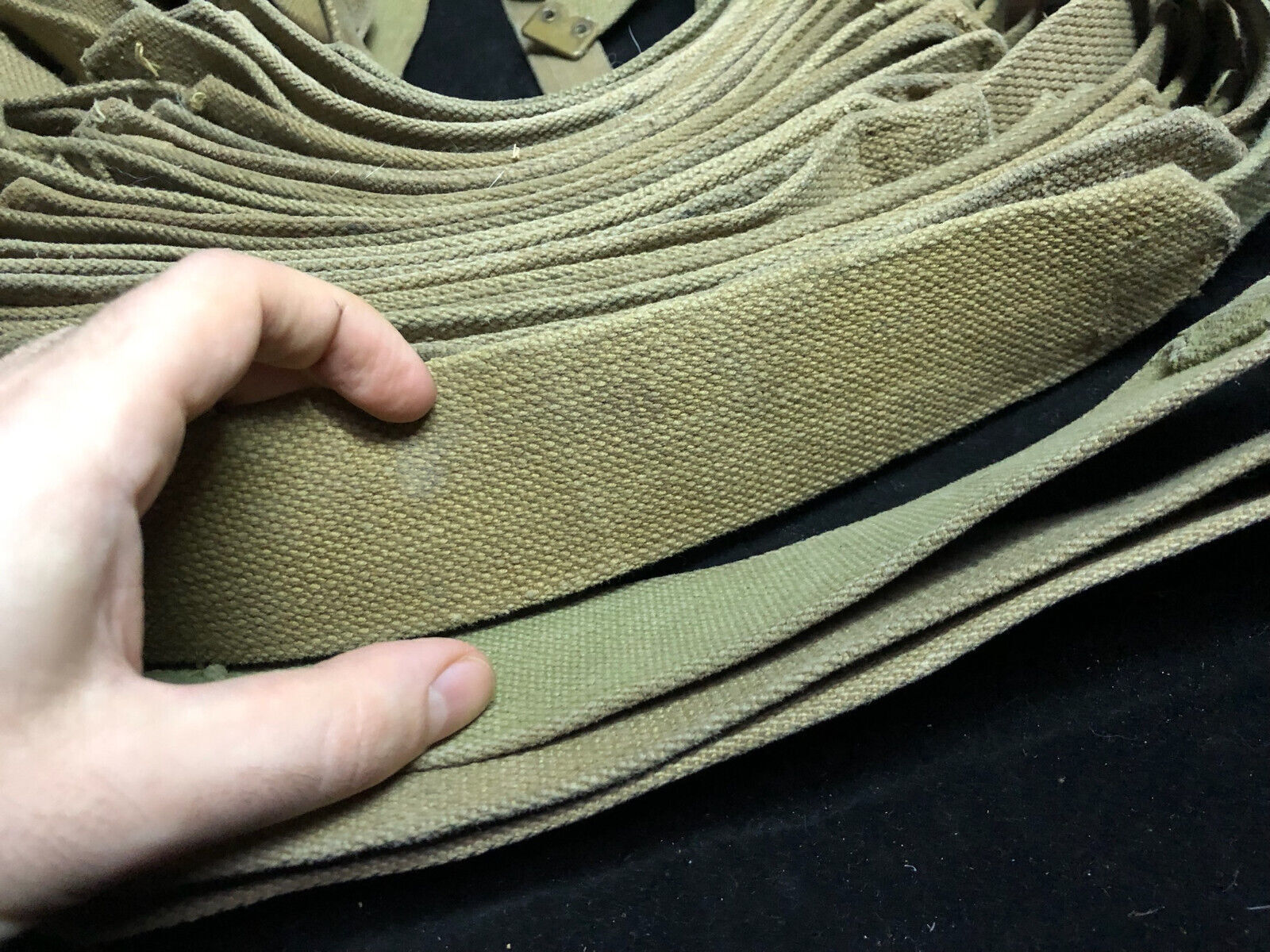 Original WW2 British Army 37 Pattern Shoulder Strap - Size Normal - The Militaria Shop