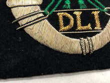 Lade das Bild in den Galerie-Viewer, British Army Bullion Embroidered Blazer Badge - Durham Light Infantry - The Militaria Shop