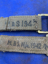 Charger l'image dans la galerie, Original WW2 British Army 37 Pattern Brace Adaptors Pair - 1942 Dated - The Militaria Shop