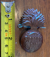 Load image into Gallery viewer, Victorian Era Royal Dublin Fusiliers Large Busby Badge With Two Rear Fixing Lugs - The Militaria Shop