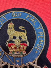 Lade das Bild in den Galerie-Viewer, British Army Bullion Embroidered Blazer Badge - 15th 19th Hussars - The Militaria Shop