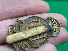 Load image into Gallery viewer, Genuine WW2 British Army Ordinance Corps Brass Cap Badge - Kings Crown - The Militaria Shop
