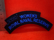 Lade das Bild in den Galerie-Viewer, Unissued WOMEN'S ROYAL NAVAL RESERVE WRNs Shoulder Title - The Militaria Shop