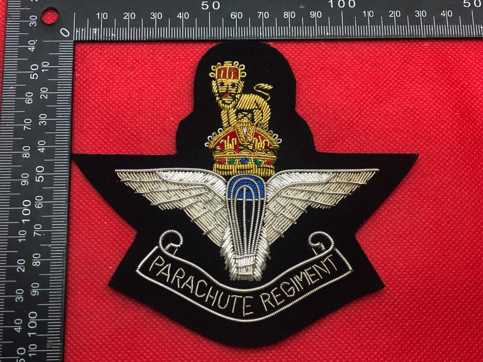 British Army Bullion Embroidered Blazer Badge - Parachute Regiment - The Militaria Shop