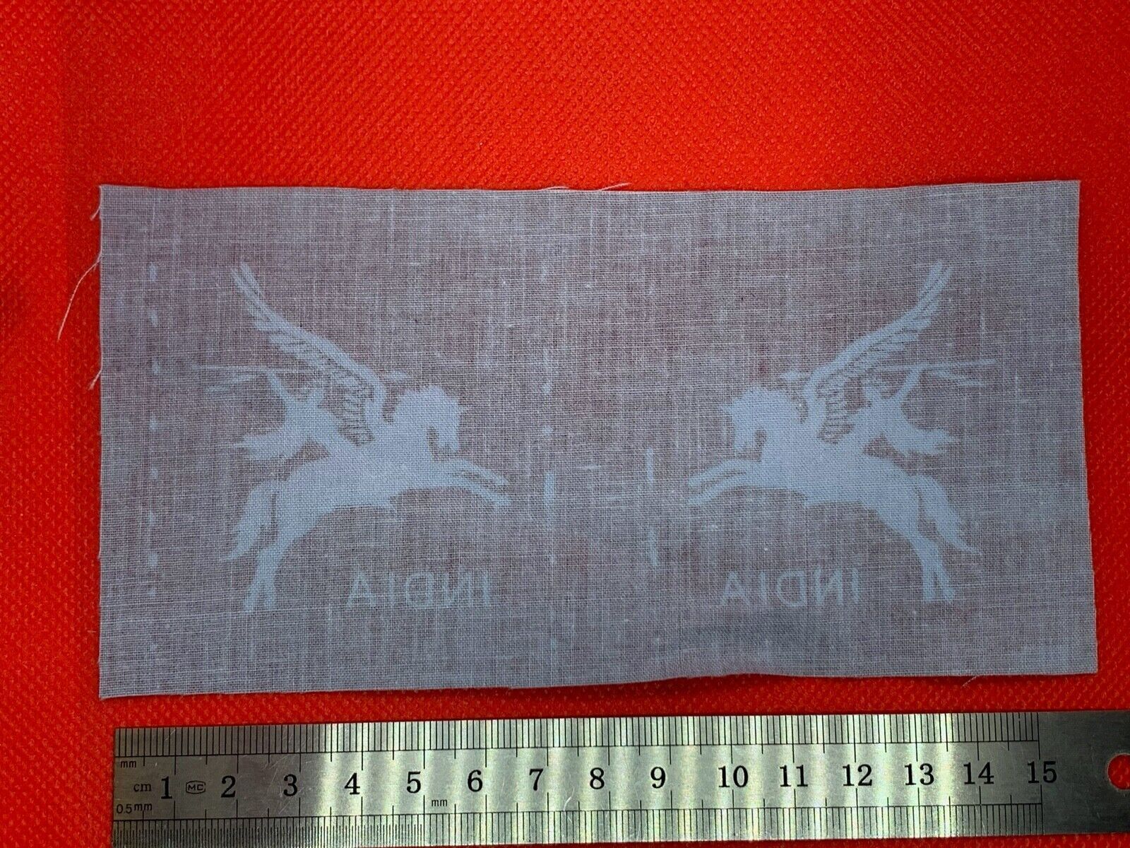 Pair of WW2 Style Printed 44th Indian Airborne Shoulder Badges - Reproduction - The Militaria Shop