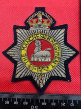 Lade das Bild in den Galerie-Viewer, British Army Bullion Embroidered Blazer Badge -Manchester Regiment - Kings Crown - The Militaria Shop