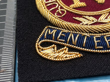Load image into Gallery viewer, British Army Bullion Embroidered Blazer Badge - 4th Queen's Own Hussars - The Militaria Shop