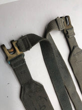 Load image into Gallery viewer, Original WW2 37 Patternn Webbing British RAF Royal Air Force L Straps Set - The Militaria Shop