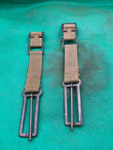 Charger l'image dans la galerie, Original WW2 British Army 37 Pattern Brace Adaptors Pair - 1941 Dated - The Militaria Shop