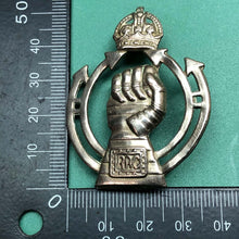 Load image into Gallery viewer, Original WW2 Royal Armoured Corps - Kings Crown British Army Cap Badge - The Militaria Shop