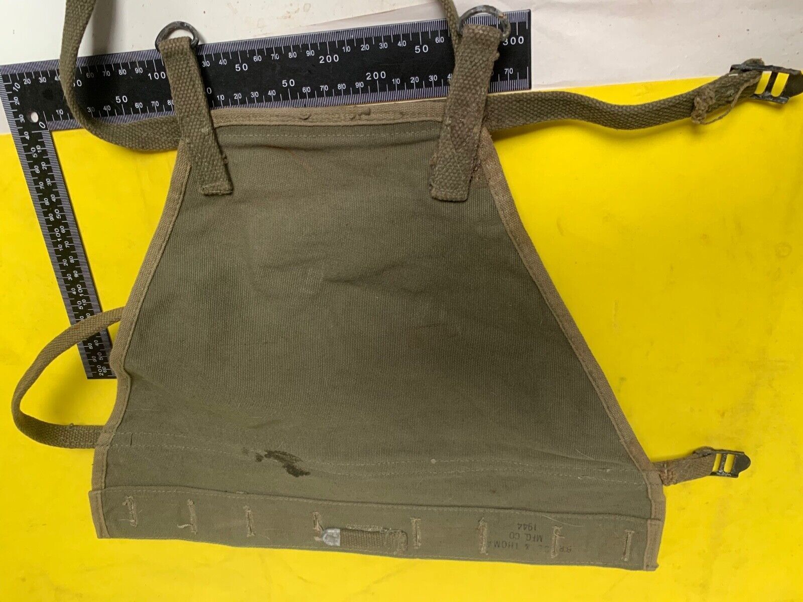 Original WW2 US Army M1928 Haversack Pack Tail - 1944 Dated - The Militaria Shop