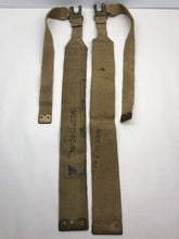 Load image into Gallery viewer, Original WW2 British Army 37 Pattern L Straps Pair - Wartime Dated - The Militaria Shop
