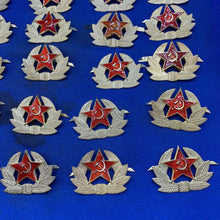 Load image into Gallery viewer, Original Russian Army Soviet Cap Badge - Hammer & Sickle - The Militaria Shop