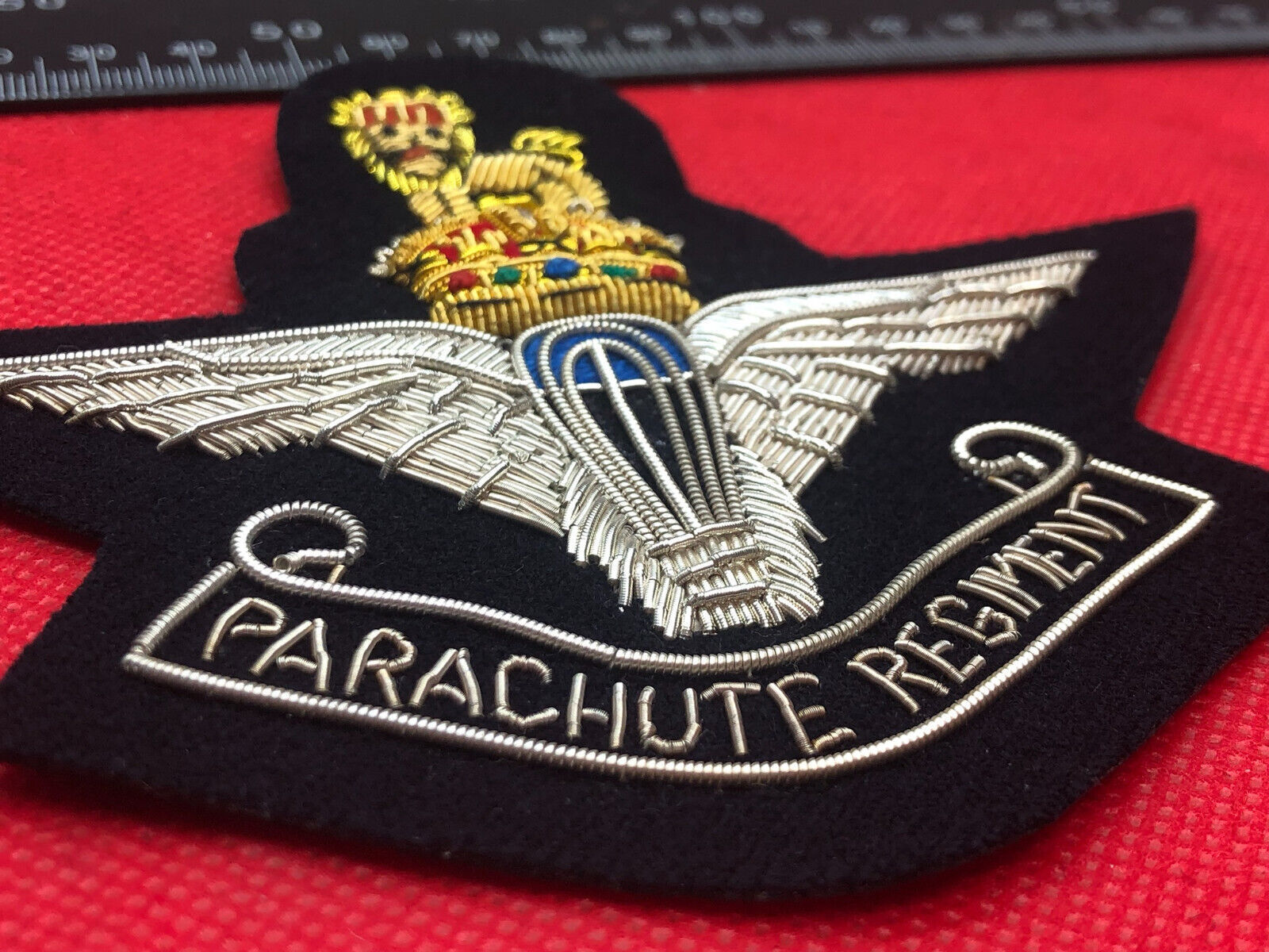 British Army Bullion Embroidered Blazer Badge - Parachute Regiment - The Militaria Shop