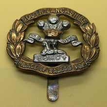 Load image into Gallery viewer, Original WW2 British Army Cap Badge - South Lancashire Regiment - The Militaria Shop