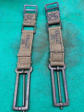 Charger l'image dans la galerie, Original WW2 British Army 37 Pattern Brace Adaptors Pair - 1941 Dated - The Militaria Shop
