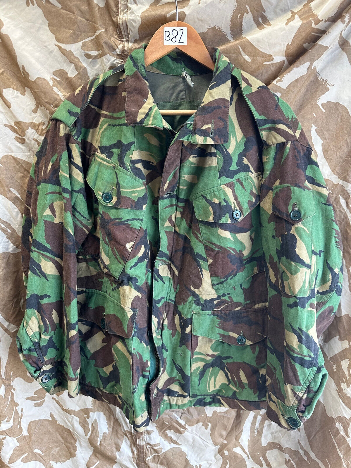 Genuine British Army 1968 Pattern DPM Combat Smock - Size 2 - 38" Chest - The Militaria Shop