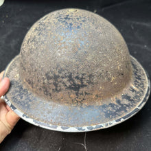Lade das Bild in den Galerie-Viewer, Original WW2 British Home Front Civil Defence Warden's Helmet - Complete - - The Militaria Shop
