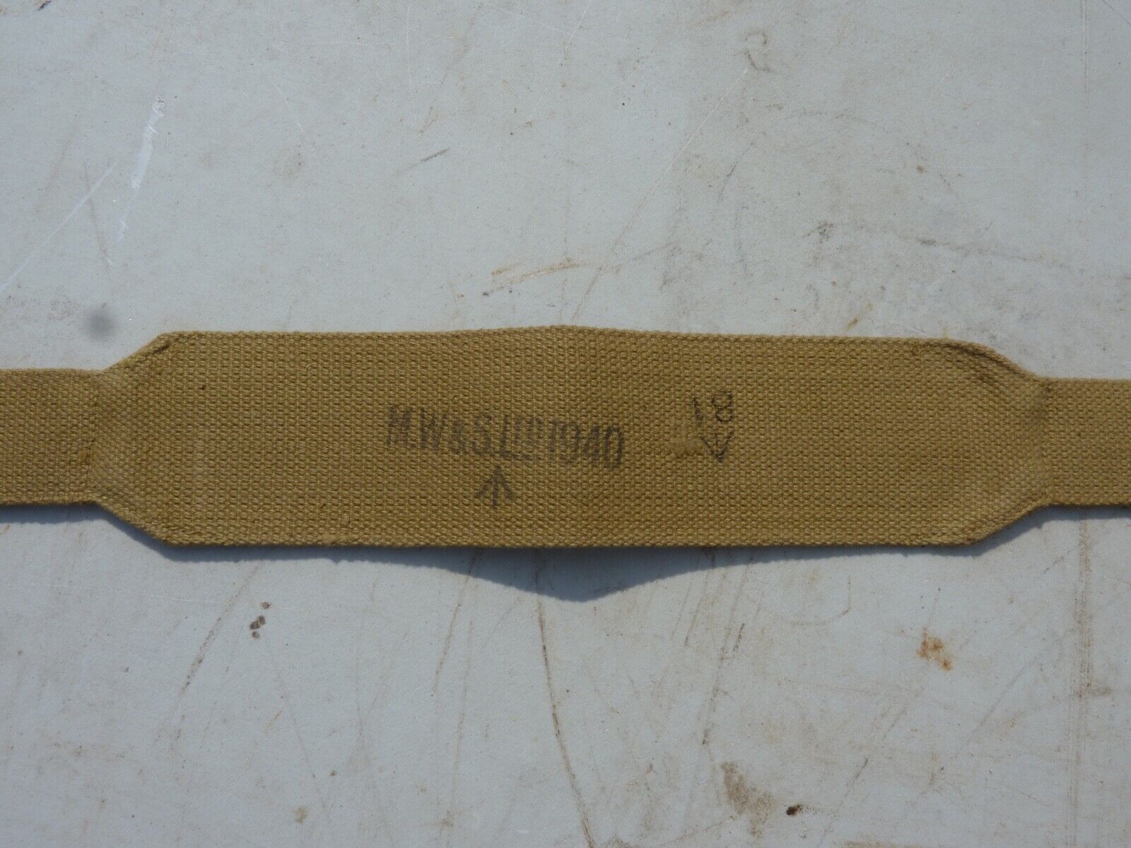 Original WW2 British Army 37 Pattern Yoke Utility Shoulder Strap- M.W&S Ltd - The Militaria Shop