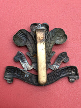 Load image into Gallery viewer, Original WW1 British Army Cap Badge - Denbighshire Hussars Yeomanry Regiment - The Militaria Shop